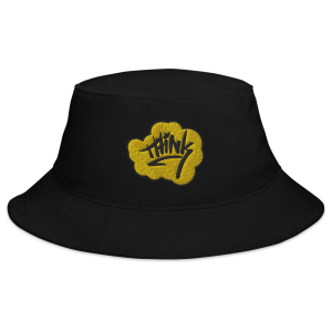 Think Higher Embroidered Bucket Hat