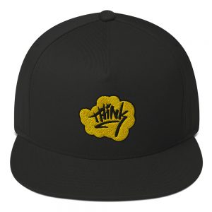 Think Higher Embordered Bubble Flat Bill Cap