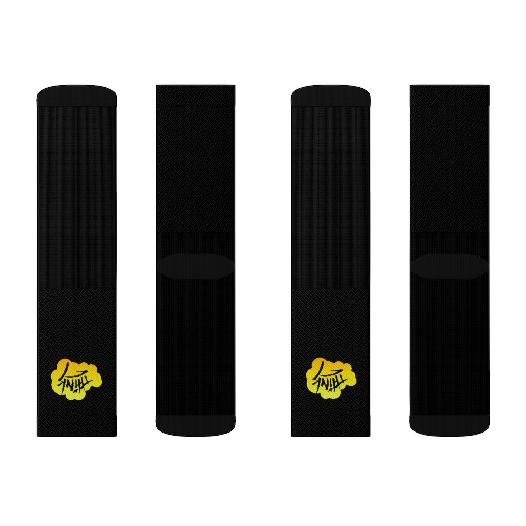 Think Bubble - Black Sublimation Socks