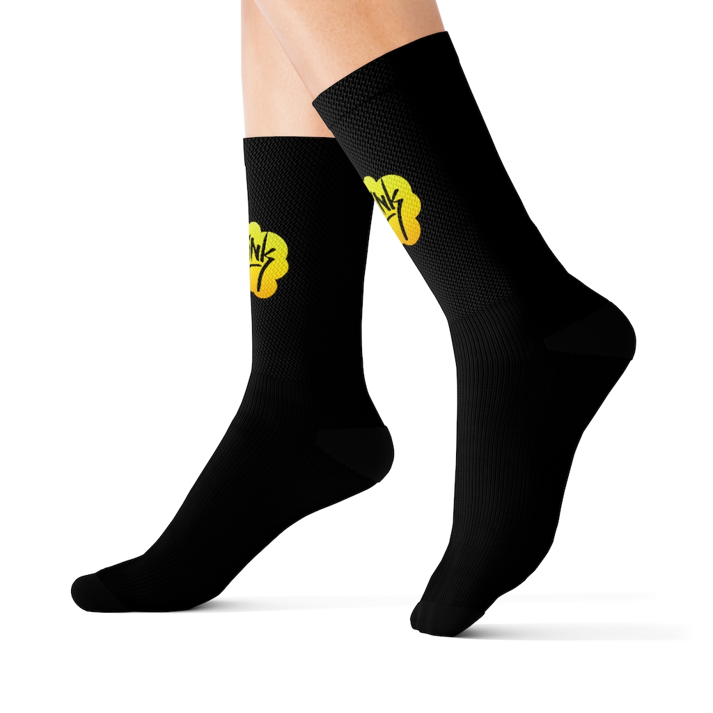 Think Bubble - Black Sublimation Socks - Image 12
