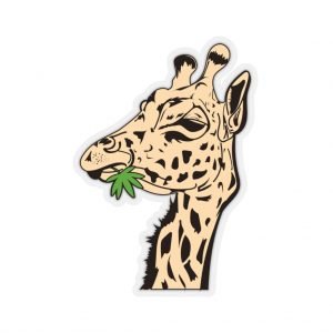 Think Giraffe - 6" x 6" Kiss-Cut Stickers