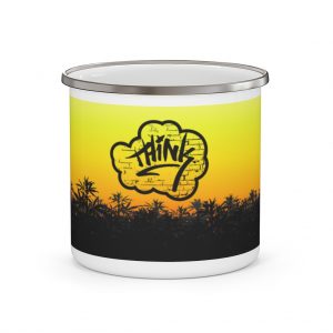 Think Bubble Sunset - Enamel Campfire Mug