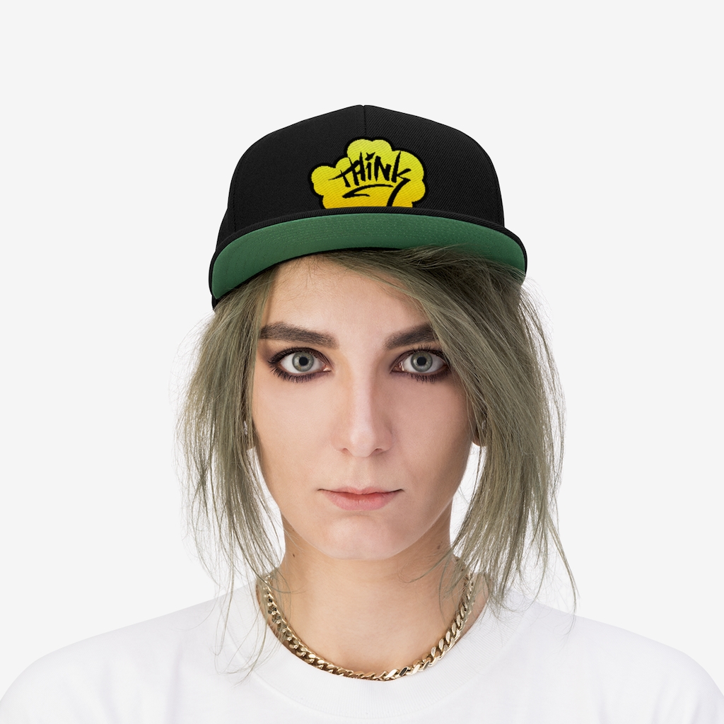 Think Higher Embroidered Flat Bill Hat - Image 2