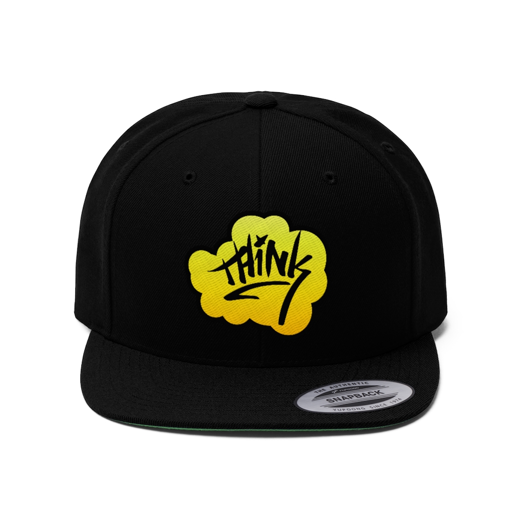 Think Higher Embroidered Flat Bill Hat