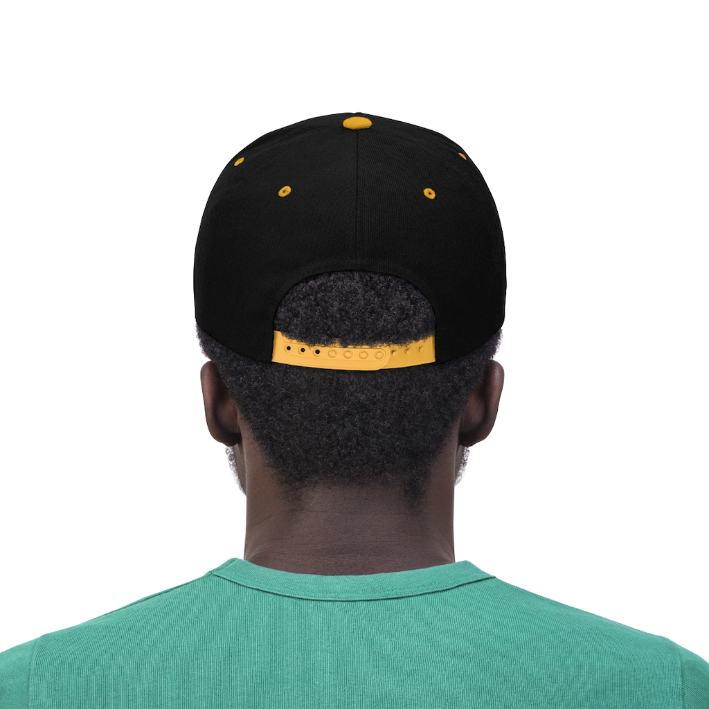 Think Higher Embroidered Flat Bill Hat - Image 9